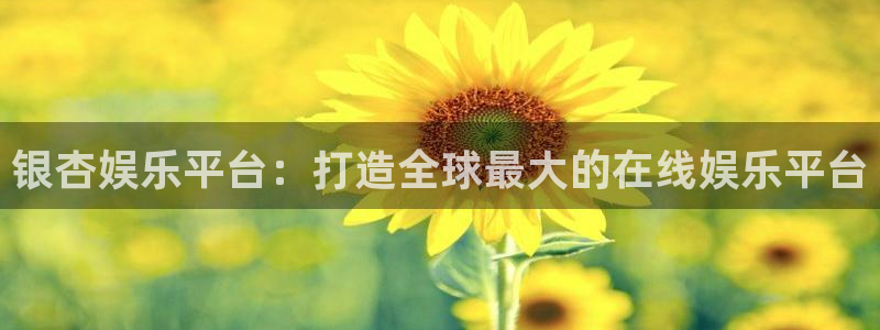 万赢娱乐4平台：银杏娱乐平台：打造全球最大的在线娱乐平台